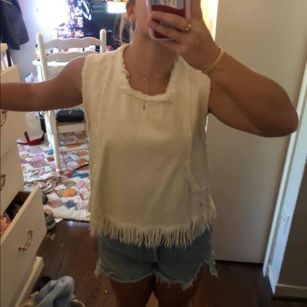 White Ann Taylor tank top